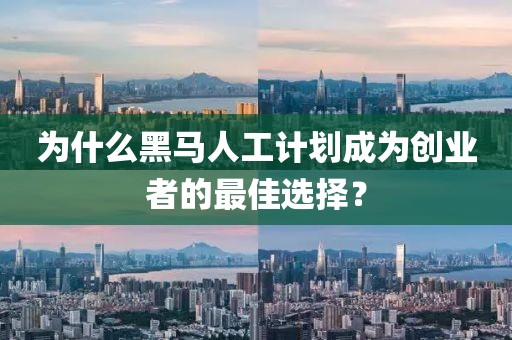 为什么黑马人工计划成为创业者的最佳选择？